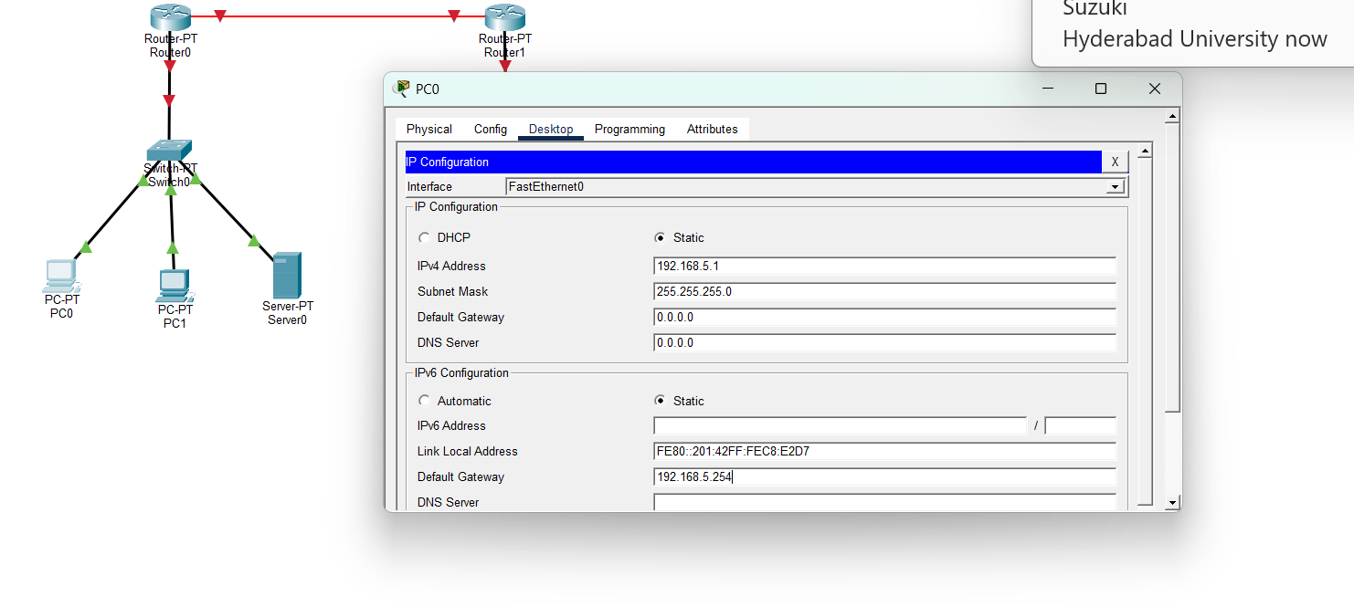 Cybersecurity network lab